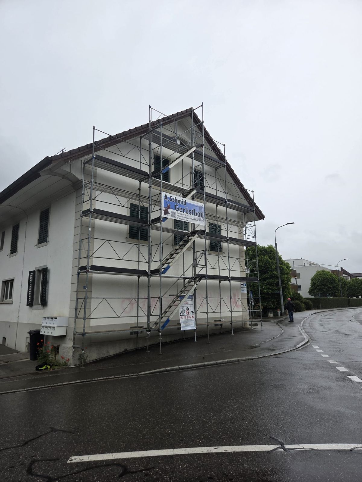Malergerüst Muhen – Referenz der A.Schmid Gerüstbau GmbH