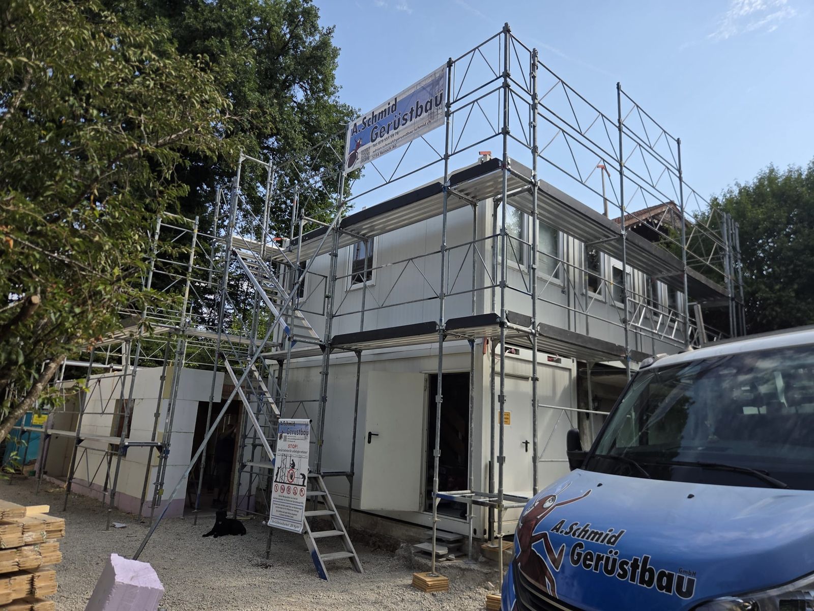Neubau Safenwil – Referenz der A.Schmid Gerüstbau GmbH